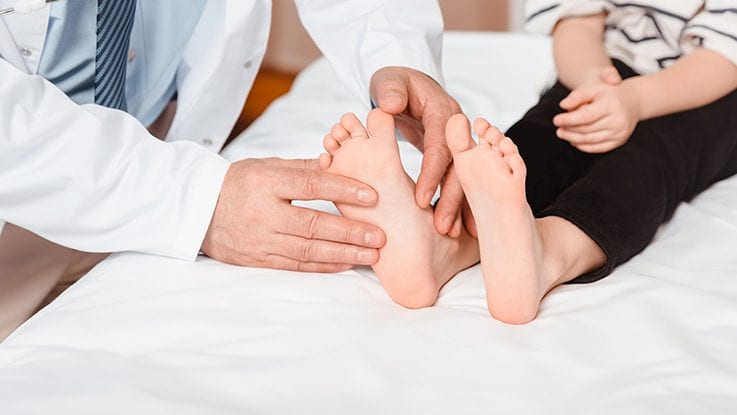 Pediatric podiatry services